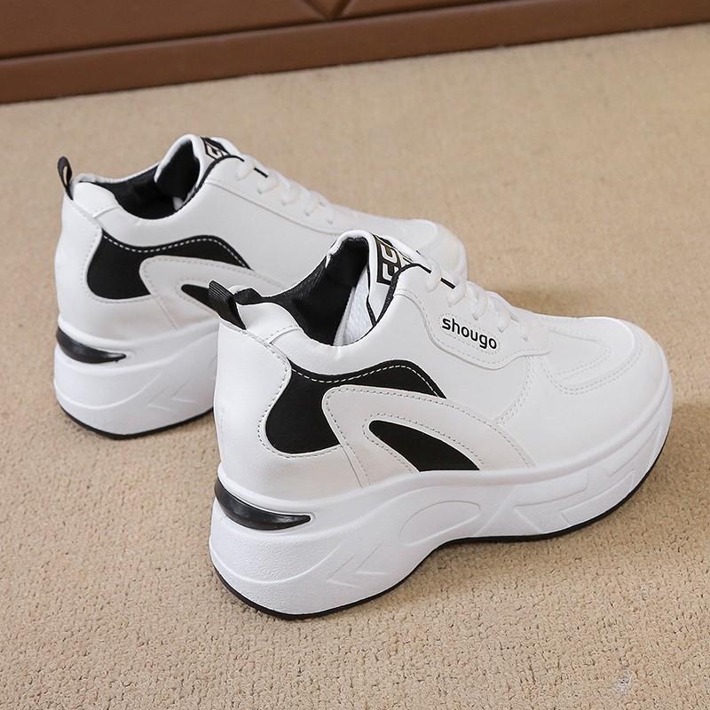 Fashion 2025 New Outdoor Lace Up Women's Vulcanize Shoes Mixed Colors Increased Internal Women Sneakers Versatile Ladies Casual Shoes