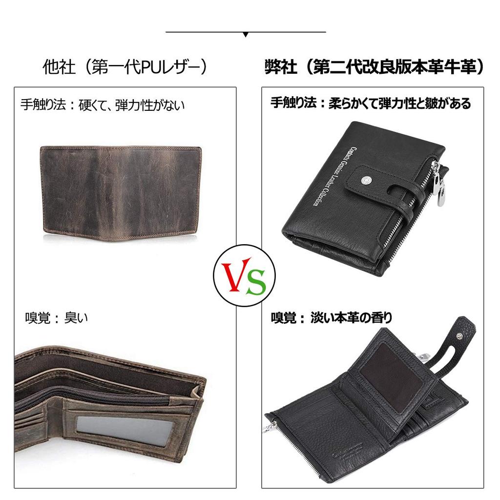 Gofelt Leather Wallet for Men and Genuine Coin 2 Holds 18 Large Round Made In Business Gift Women, Bifold, Leather, Purse, Pockets, Cards, Capacity,