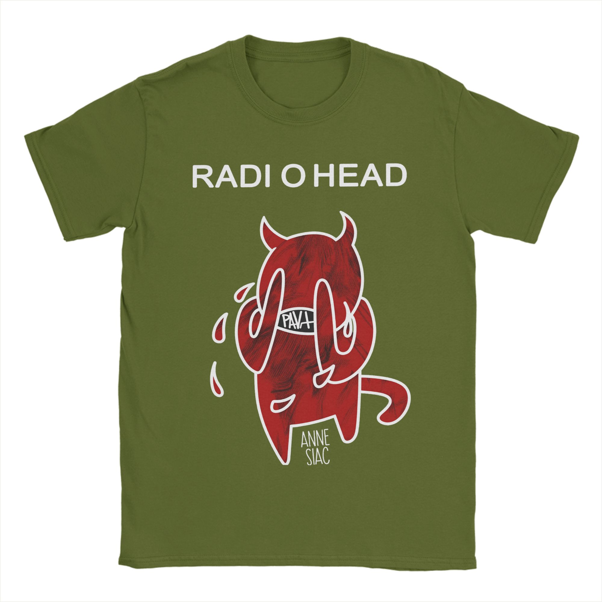 

Vintage Radiohead T-Shirts Men Crewneck 100% Cotton T Shirt Short Sleeve Tee Shirt Graphic Printed Clothing 4XL