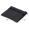 Men'S Coin Purse Pu Leather Single Zipper Multi-Function Mobile Phone Coin Purse Fashion Men'S Mini Wallet Black