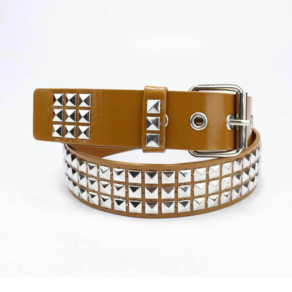 Punk Belt Women'S Metal Rivets Decorative Men'S And Women'S Belts Hip Hop Jeans Belts