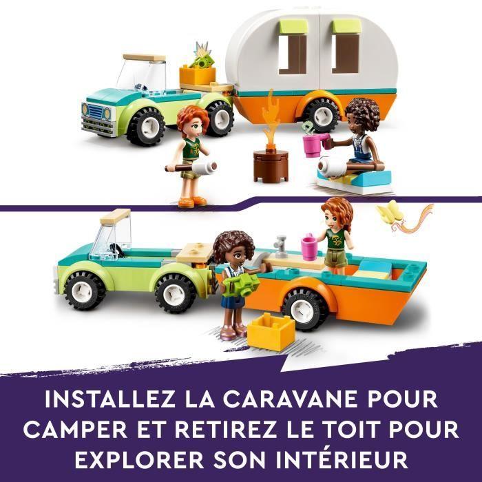 LEGO® Friends 41726 Les Vacances En Caravane, Jouet Camping-Car Avec Voiture, Enfants 4 Ans