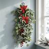 Faux Flower Artificial Eucalyptus Leaves Wall-Mounted Hanging Ornament  Christmas Festive