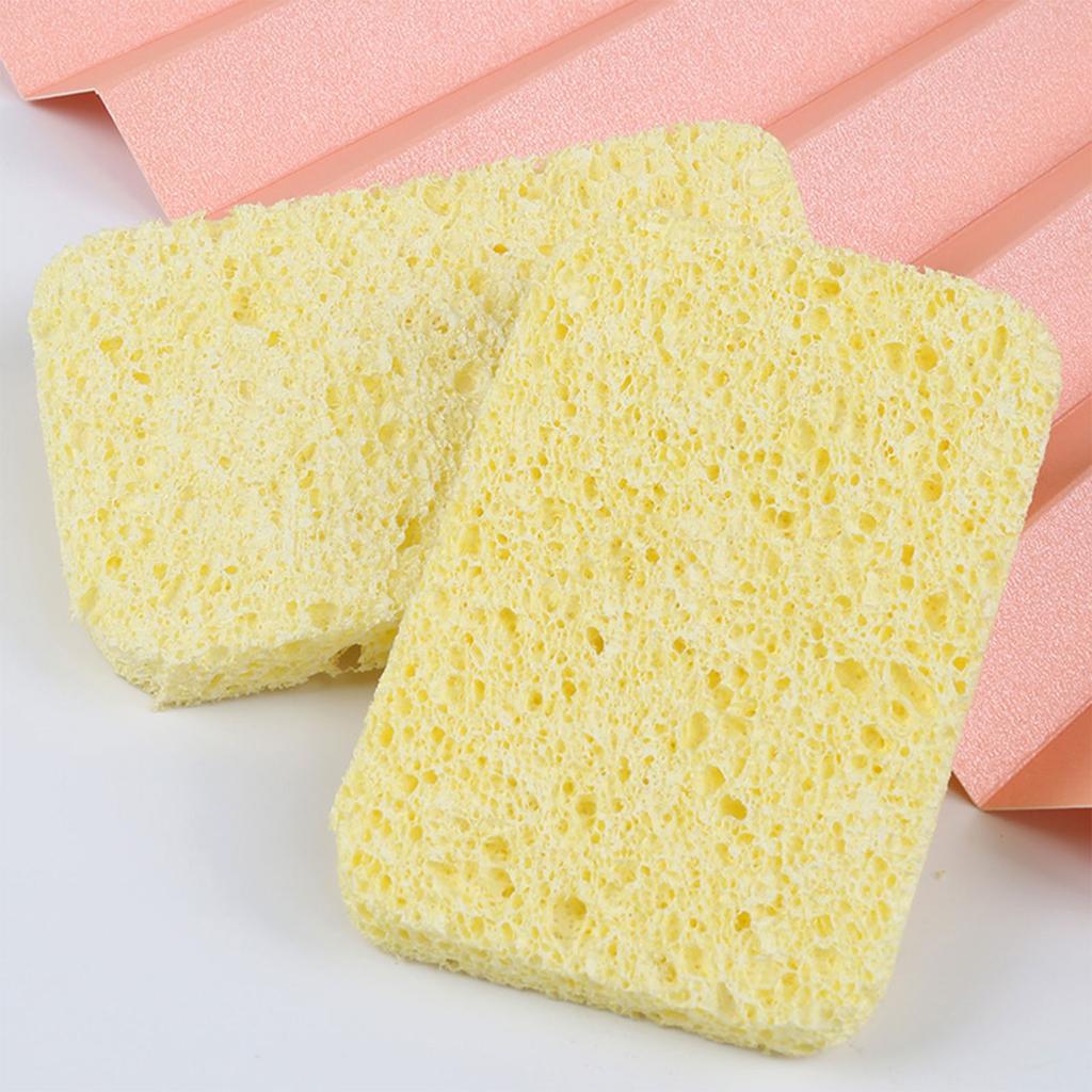 40pcs Kitchen Cleaning Sponge Natural Wood Pulp Cotton Dishwashing Sponges Cleaner for Kitchen Bathroom Cleaning Tools