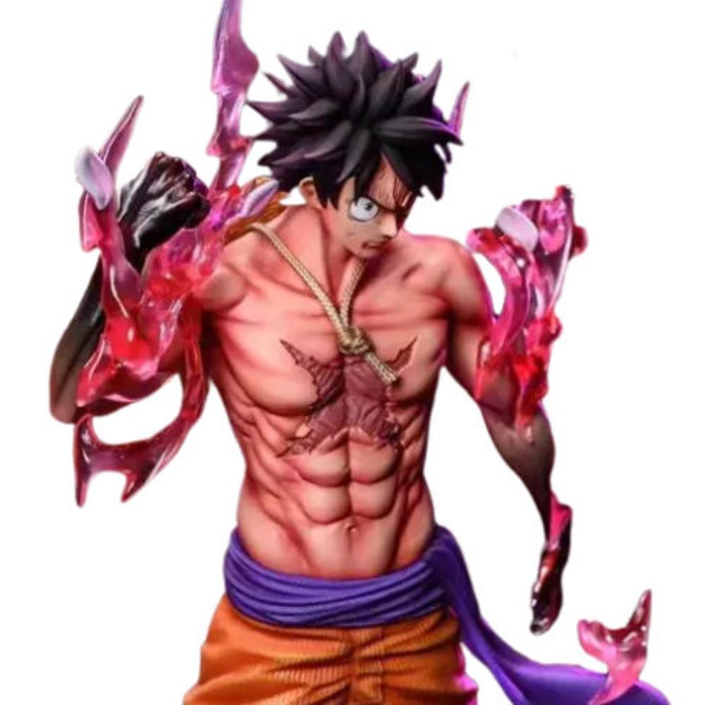 One Piece Anime Peripheral Figurines, Flowing Sakura Luffy Standing Posture Models, Figurines, Home Desktop Decorations