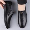 Fashion Men's Genuine Leather Dress Shoes All-match Male Business Shoes All-match Male Casual Loafers Comfortable Man Walking Footwear
