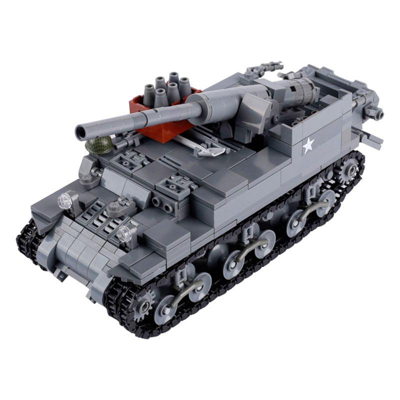 WW2 Military Tank Series Building Blocks German Soviet Union Army Soldier Figures Armored Vehicle Car Cannon Weapon Bricks Toys