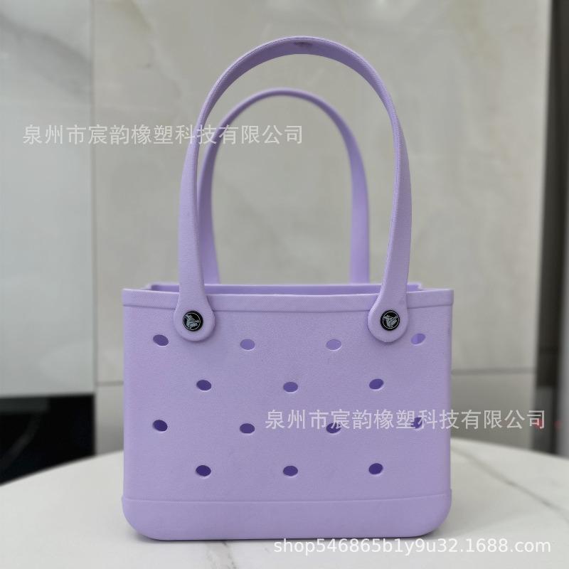 Borse estive carine con buchi Borsa a spalla in EVA Borsa da spiaggia mini in gelatina DIY Borsa a tote