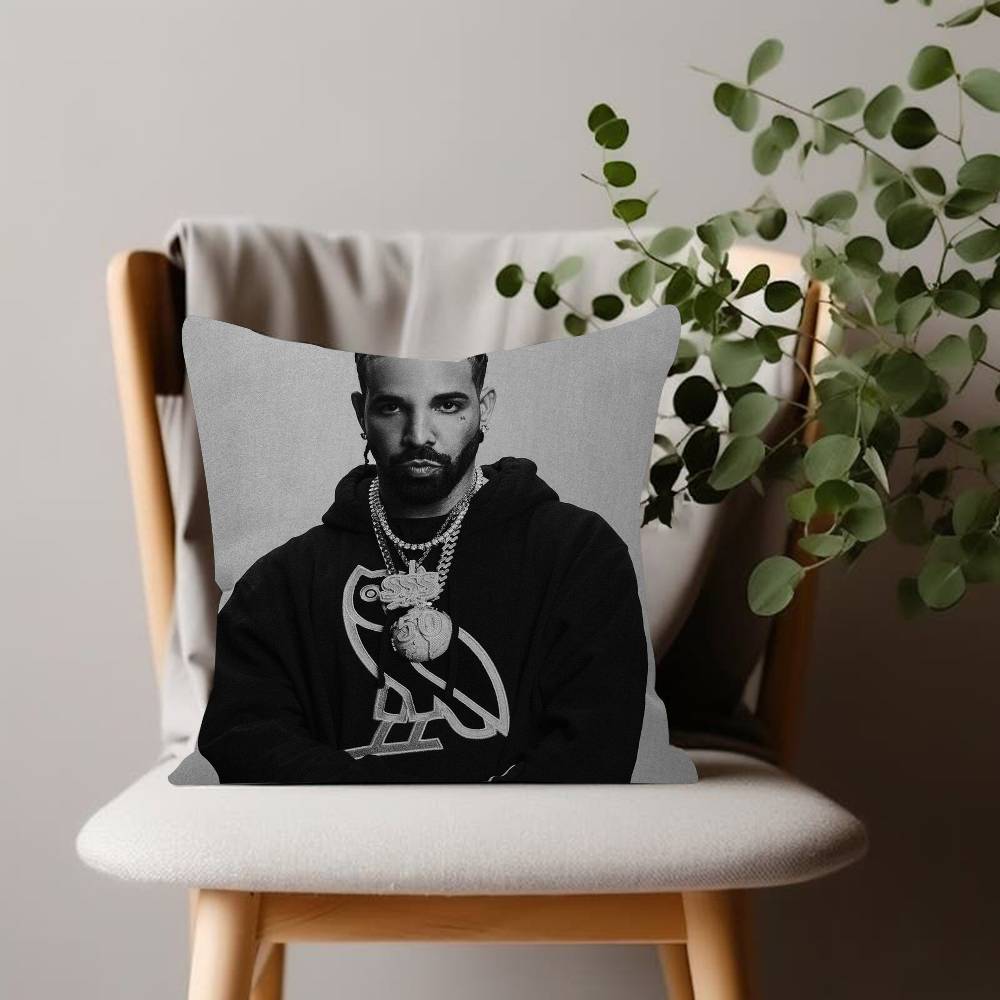 Singer DDrake For Hip Hop Personalized Pillow Cover Kids Bedroom Wild Party Decor Pillowcase kid Birthday shower Gift