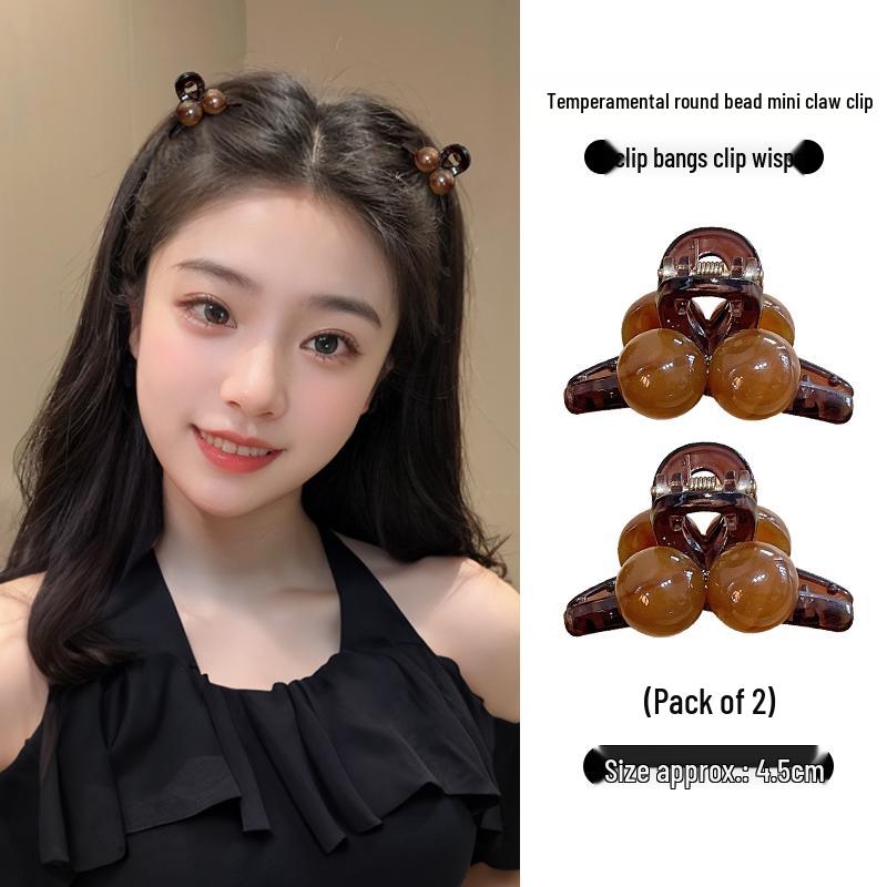 Clips de Păr cu Perle de Vară pentru Femei 2025: Nou Accesoriu Mic pentru Părul din Frunte, Semi-Prins