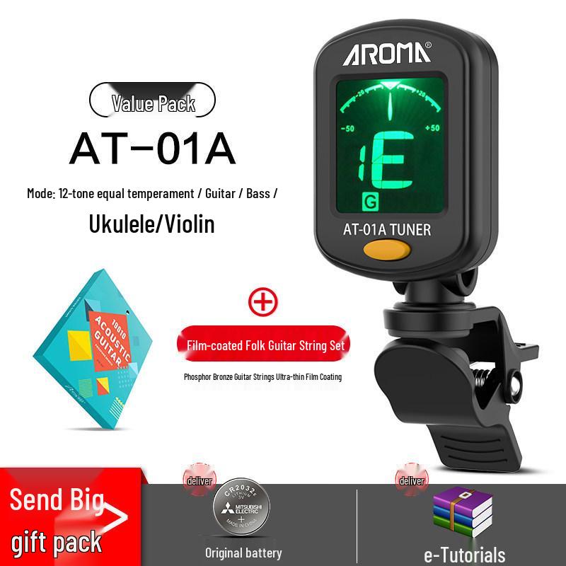 Anoma Univerzální elektronická ladička pro kytaru, ukulele a housle