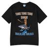 Italian Brainrot Tralalero Tralala Tung Tung Tung Sahur Funny Meme T-shirt Women Fashion Loose T Shirts Women T-shirts