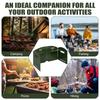 Camping Stove Windscreen 4 Plates Steel Camp Stove Windscreen Folding Outdoor Picnic Cooker Stove Wind Screen Windshield With Dr
