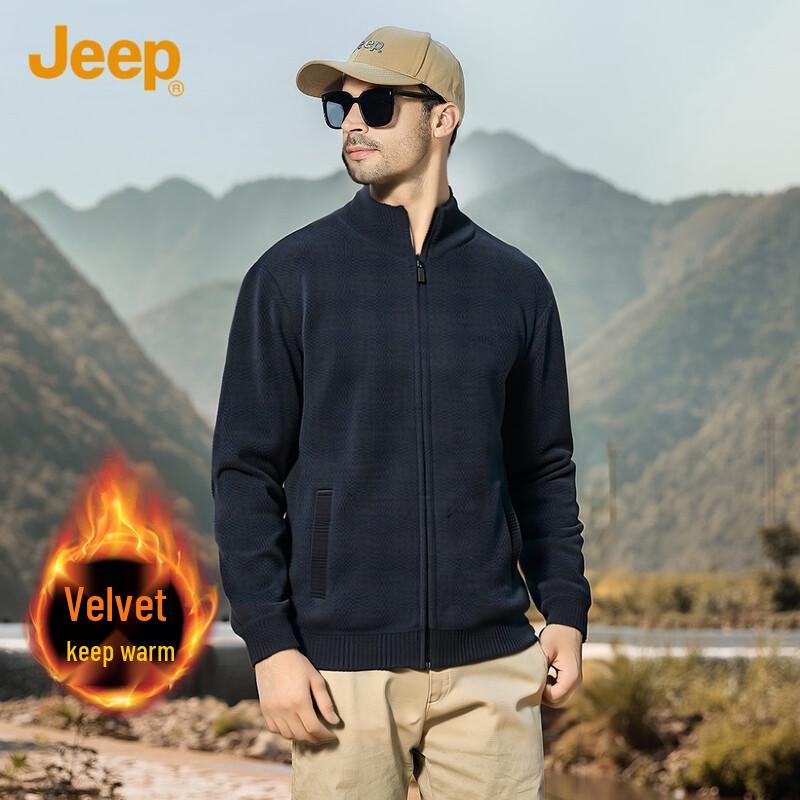 JEEP Men s Thermal Knit Cardigan Jacket 4XL 5880₽