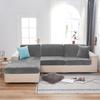 Sofa Seat Cover, Velvet, Dark Grey 150-190Cm