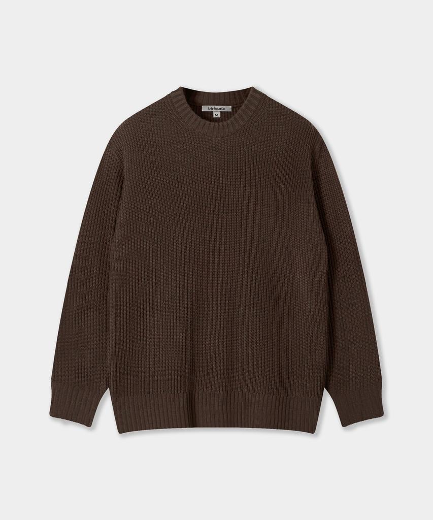 BIRBANTE Comfort Round Knit - Brown