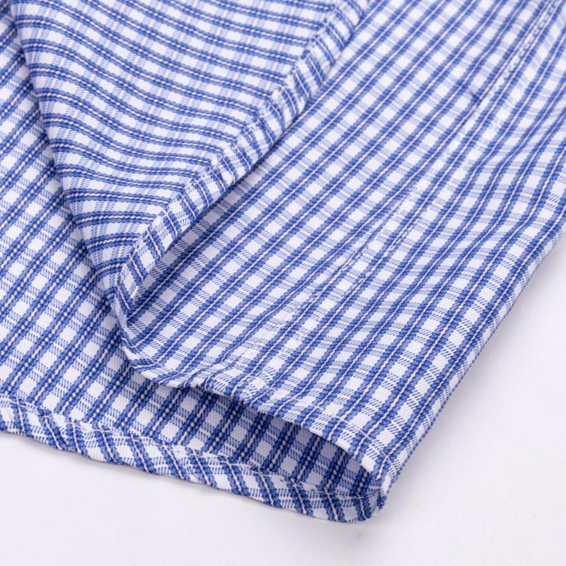 Men Formal Shirt Long Sleeve Office Solid Color Striped Business Social Men's Long Sleeved Shirt Work White Shirt Men Clothing