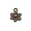Simple Flower Charms Antique Alloy Pendants For Minimalist Floral Jewelry