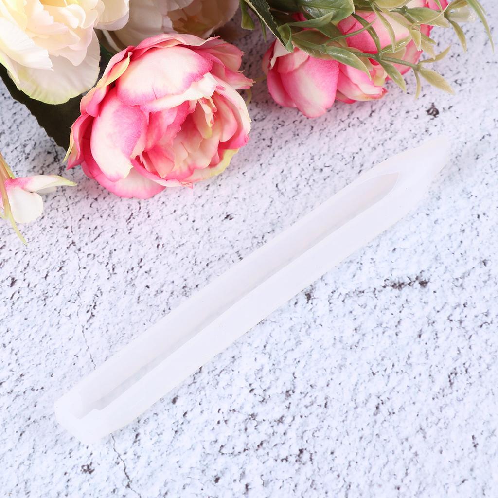 1pc Resin Ballpoint Pen Mold Silicone Durable Reusable Creative Design Smooth Flexible For Home Store Jewelry Craft