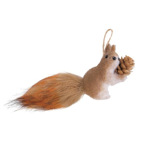 Artificial Squirrel Christmas Hanging Ornament Holiday Pendant Home Wall Decor Christmas Tree Decoration