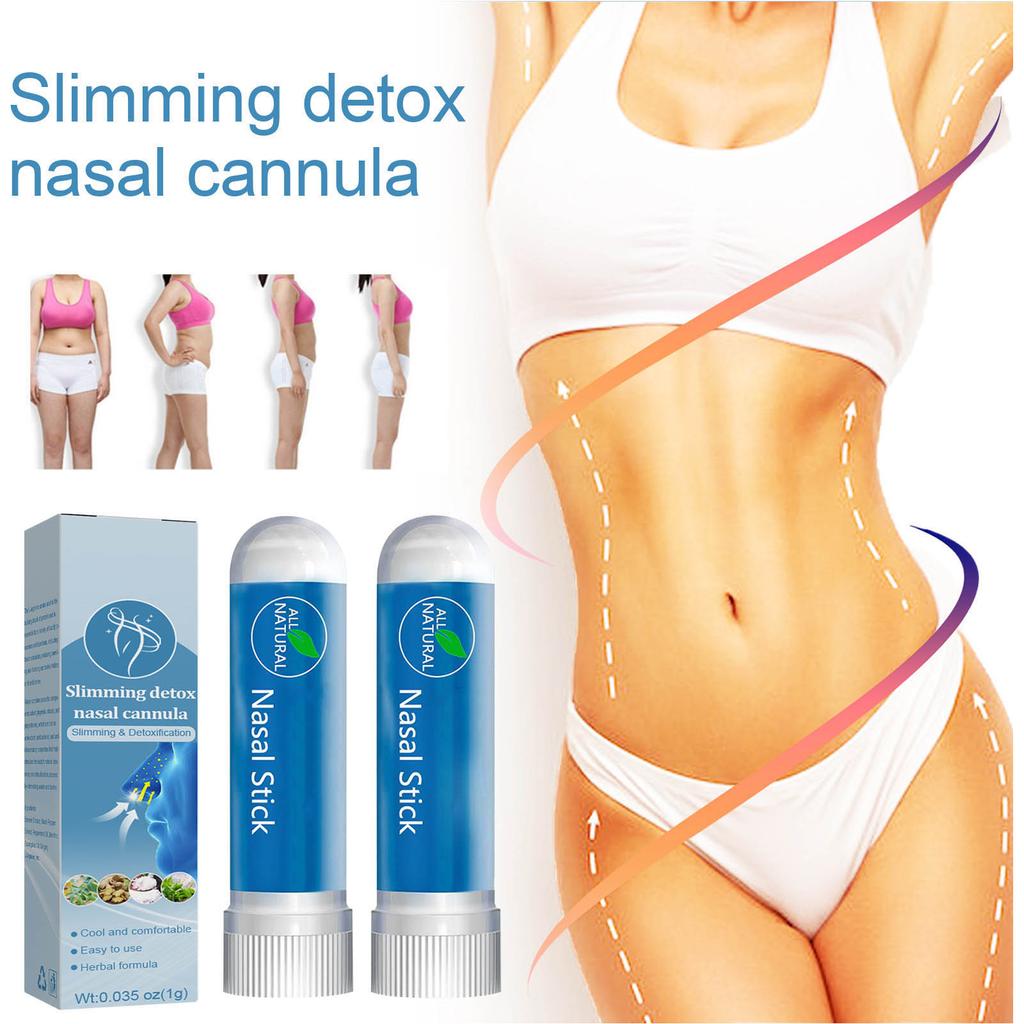 2pcs 1g Nasal Inhalers Refreshing Relieve Congestion Body Slimming Herbal Nasal Inhaler White