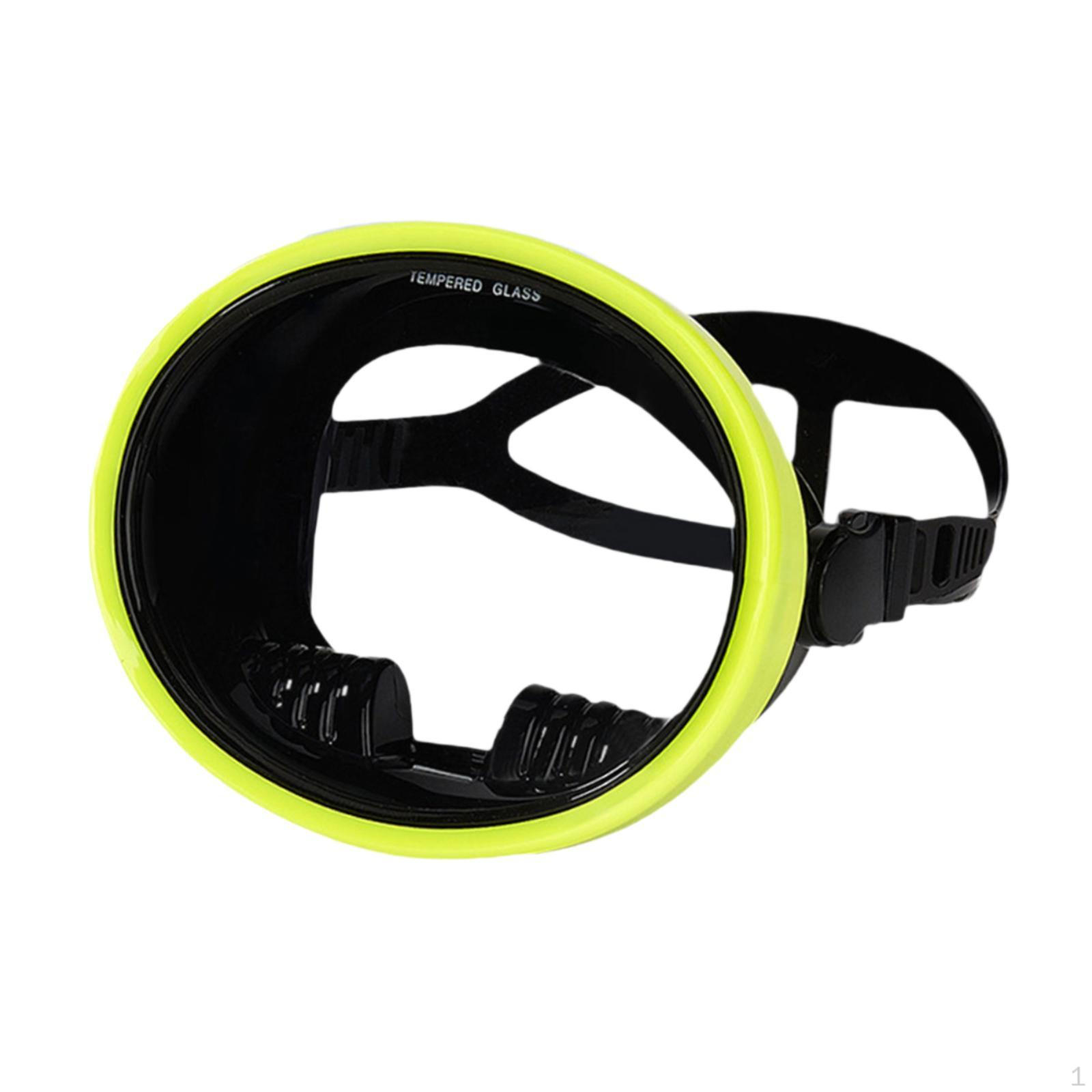 

Очки для дайвинга с прозрачными линзами для подводных исследований и рыбалки Fluorescent Yellow