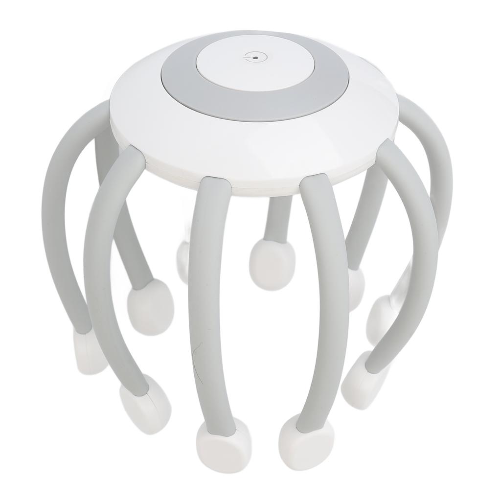 Bluetooth Electric Scalp Massager 5 Modes Reduce Pressure Adjustable Head Scalp Massager White