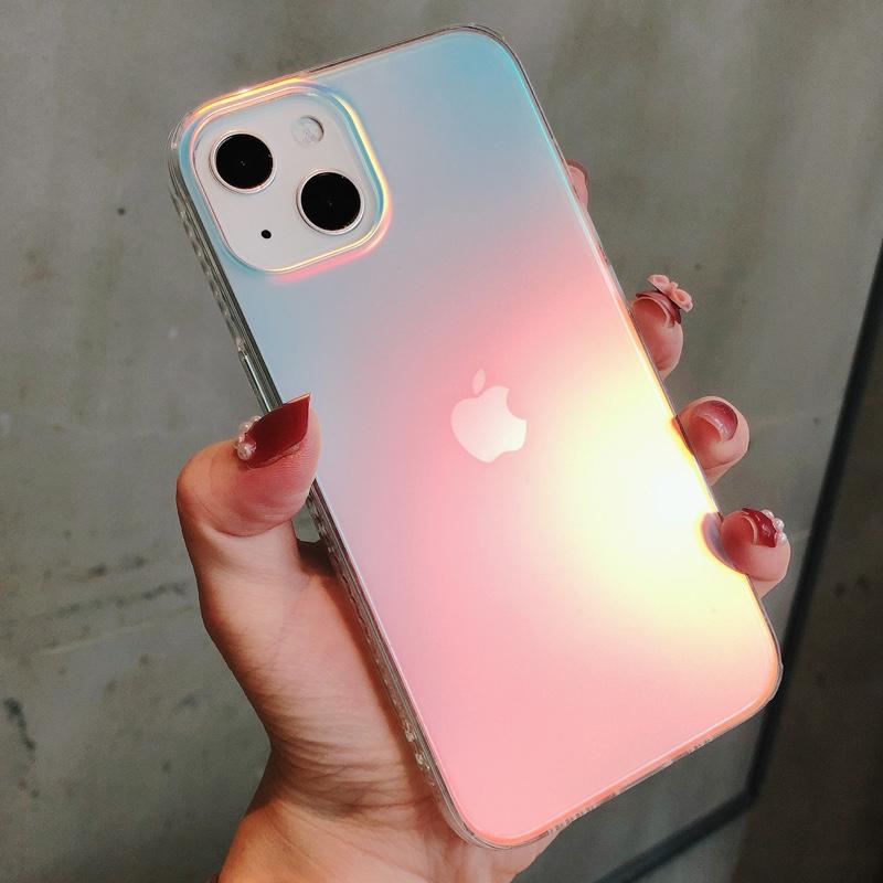 

Роскошный матовый чехол для телефона Laser Aurora для iPhone 15 13 14 Pro Max Hybrid Ammor противоударный чехол для iPhone 12 11 Xs X Xr 7 8 Plus For iPhone 15Pro Max
