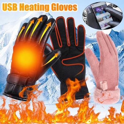 Outdoor Heizhandschuhe USB Elektrische Heizhandschuhe Herren Damen Winter Skifahren Snowboarden Touchscreen Schnee Thermische Wärme Handschuhe