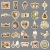 50 Golden Ins Style Graffiti Stickers Retro Palace Style Decoration Mobile Phone Case Water Cup Notebook Stickers