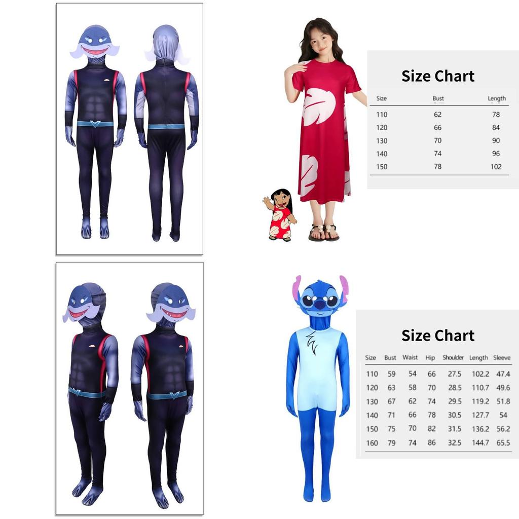 Comfortable And Stylish Interstellar Baby Cosplay Costume For Kids With Cartoon Prints In Stitch Design