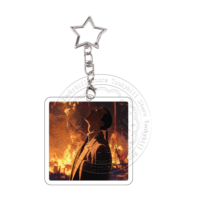 Pixel Daemons of The Shadow Realm Acrylic Keychain Exquisite Anime Cartoon Cosplay Props Decor Accessories Characters Role Gift