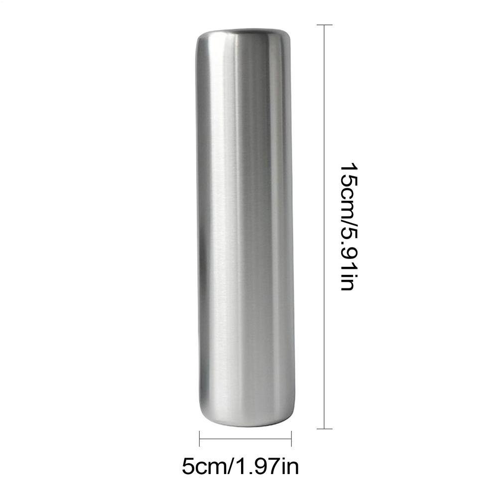 

Stainless Steel Ice Cubes Cylinder Ice Packs Portable Coolers Rapid Freezing Metal Freezer For Coffee Kitchen Ice Packs срібний