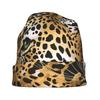 ZLIENSZUS Leopard Print Beanie Hat for & - Modern Leopard Head with Light Beige, Streetwear Suitable for Casual Outfits, Blends Discreetly for Layered