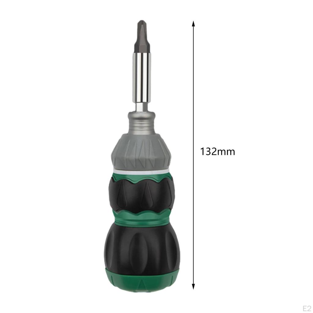 Mini Short Screwdriver Ratchet Multi-function Telescopic Household