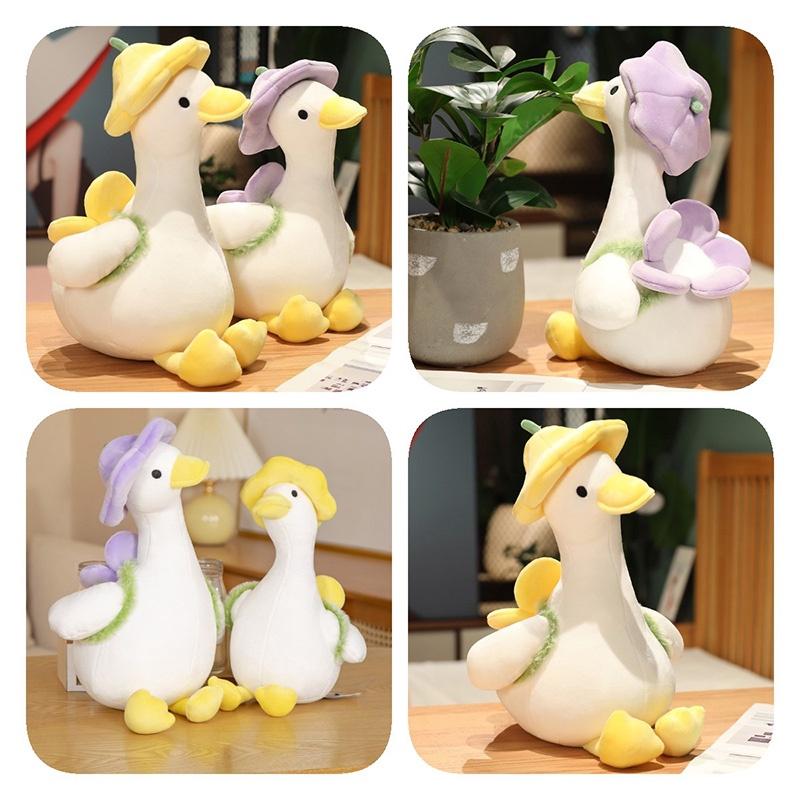 Cute Yellow Duck Plush Toy With Hat Perfect For Kids' Birthdays