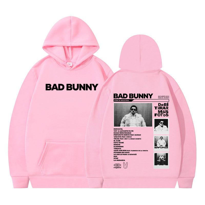 

Худі з графікою репера Bad Bunny DTMF DeBi TiRAR MaS FOToS Вінтажне чоловіче з довгим рукавом вільне флісове оверсайз спортивний костюм вуличний одяг S