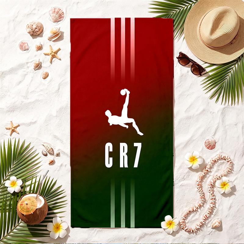 CR7 Soft Beach Towel Stylish Beach Pool Towel for Summer Seaside Vacation Travel