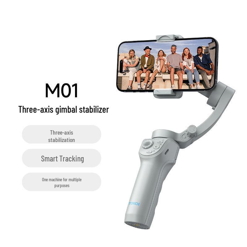 

Best-Selling M01 Handheld Gimbal: Three-Axis Stabilizer with Intelligent Anti-Shake and Face Tracking for Live Streaming and Photography.