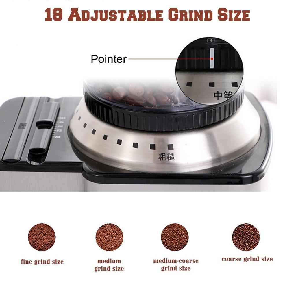 Electric Coffee Grinder Coffee maker Machine 4700ML Beans Mill Nuts For Kitchen Office Cafe Stainless Steel 120W 32 cups 220V