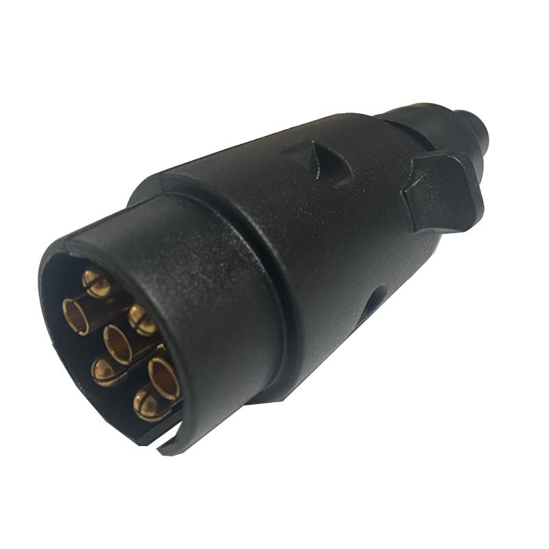 ISO 1724 7 Pin 12V Trailer Plug Socket Truck Trailer Accessories Heavy Duty Connector