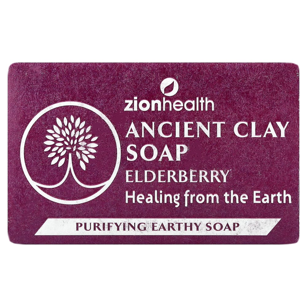 iHerb Zion Health Ancient Clay Soap with Elderberry, 170g (6oz)