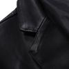 Locomotive leather jacket men's trend handsome British style new large lapel casual soft leather PU leather jacket