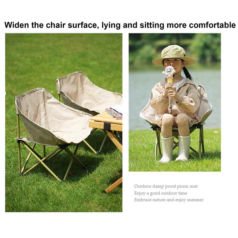Children Camping Folding Chair Outdoor Fishing Chair Foldable Portable Camping Chair Heavy Duty for Famliy Travelling