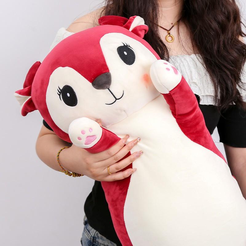 Long Plush Deer Stuffed Toy Pillow Adults Soft Cuddle Companion Sleep Aid 70-130cm