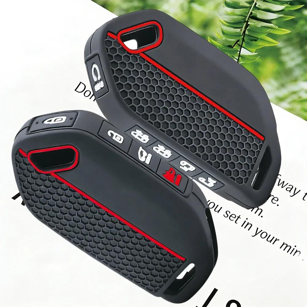 7/8/9 Buttons Silicone Car Key Case Cover Fob Holder For Kia Picanto Sorento Mq4 Carnival Ka4 Morning K5 Carens Ev5 Ev9