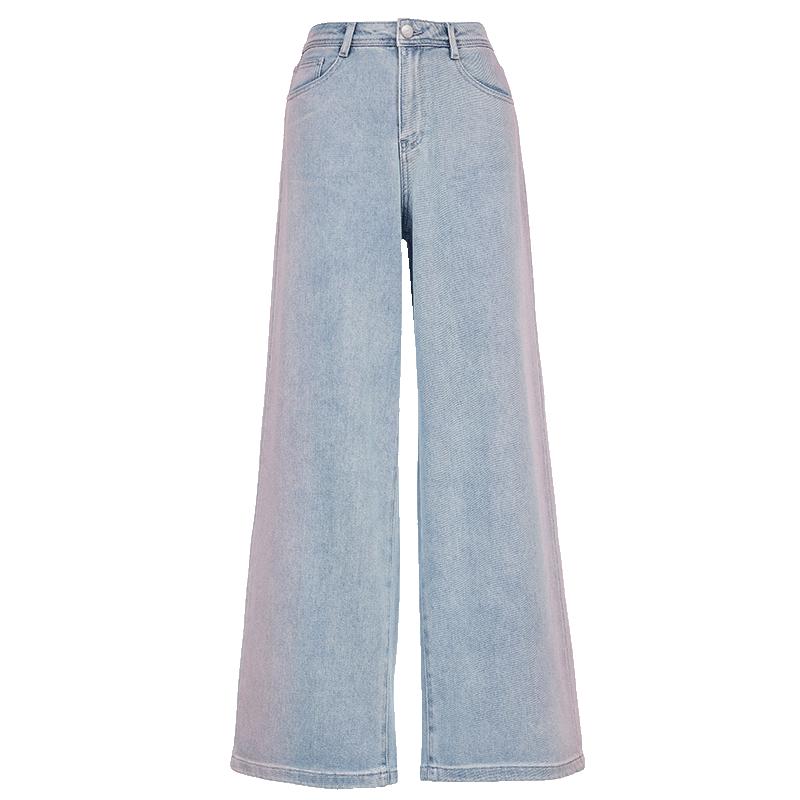 

VEROMODA Women s Two-Tone Gradient Wide-Leg Jeans M