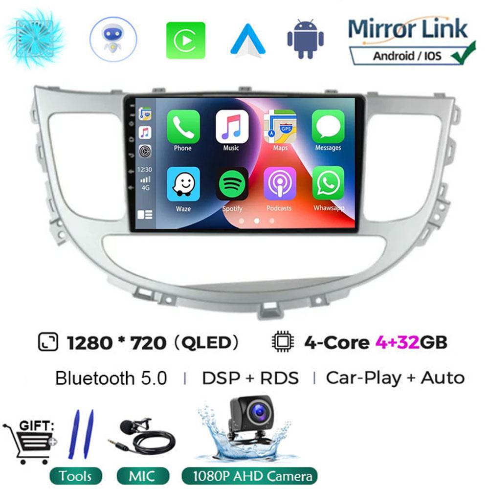 Android 14 All In One Car Radio DSP QLED Carplay Auto For Hyundai Rohens Genesis 2008 - 2013 Multimedia Dvd Player GPS Stereo