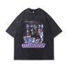 Harajuku Street Tide Brand Washed Old Short-Sleeved Couple T-Shirt Men And Women Hiphop Lazy Wind Half-Sleeved Base