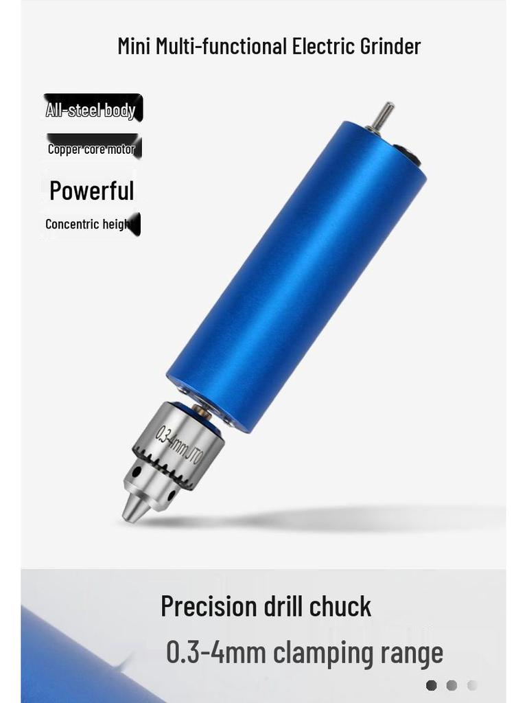Mini Handheld Electric Drill & Grinder - Low Power Tool for Precision Hole Punching
